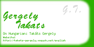 gergely takats business card